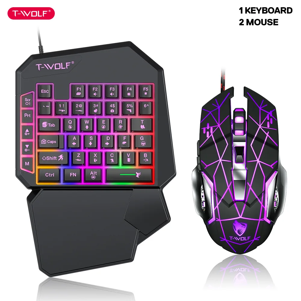 Gaming Keyboard Mobile - T-WOLF TF900 Set trono tastiera con