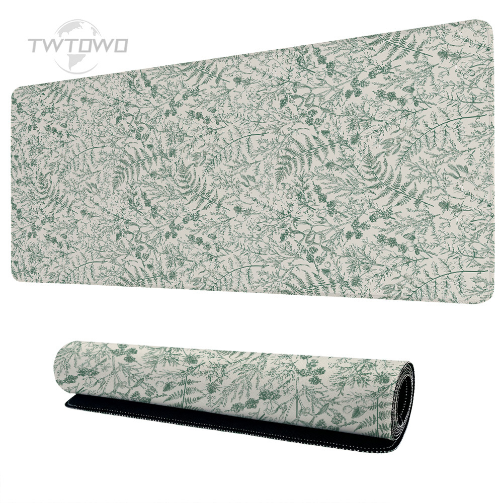 Gaming Keyboard Mouse Combo - Tappetino per Mouse Gaming Green Flower
