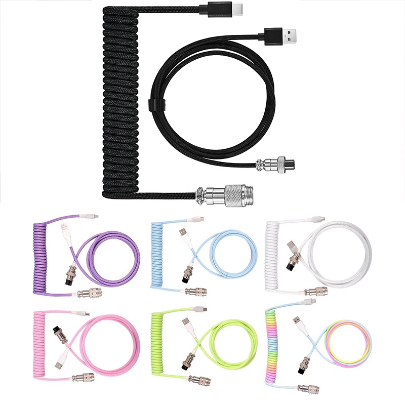 Coiled Usb Cable - Cavo a Spirale per Tastiera Meccanica