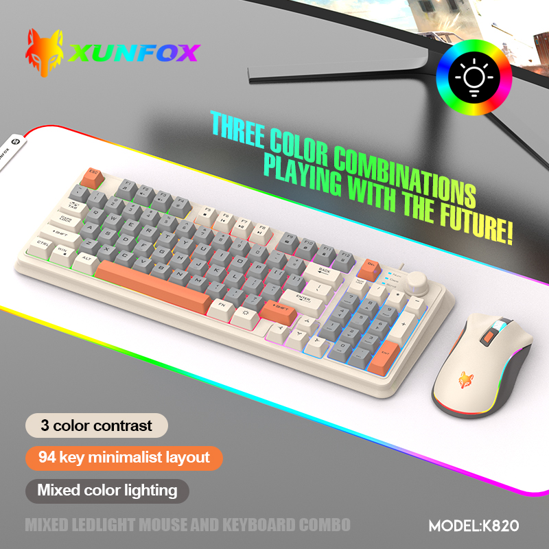 Gaming Keyboard And Mouse Wireless - K820 Tastiera da gioco cablata USB