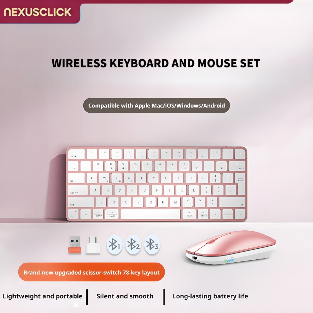 Gaming Keyboard That Is Quiet - NexusClick Combo Tastiera e Mouse Wireless