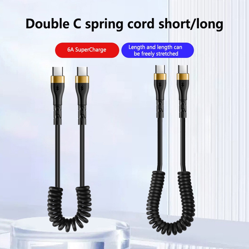 Cavo PD 120W da Tipo C a Tipo  - Coiled Usb Cable recensione e prezzo