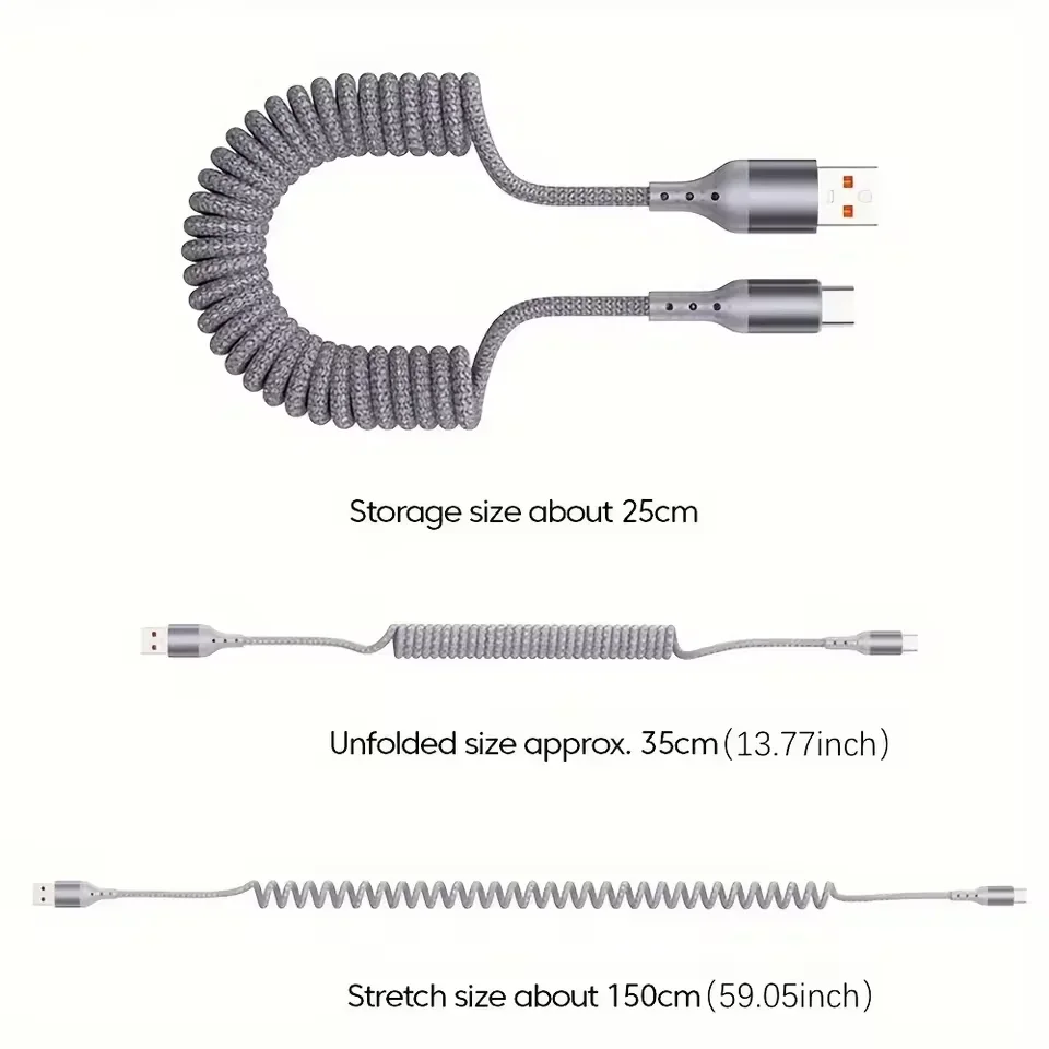 Cavo di ricarica rapido per au - Coiled Usb Cable recensione e prezzo