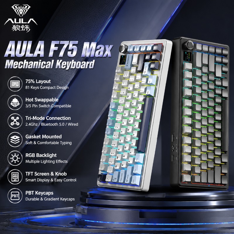 Tastiera Meccanica AULA F75 Ma - Gaming Keyboard He recensione e prezzo