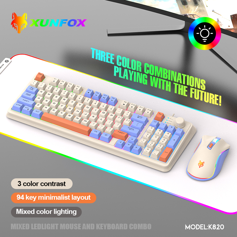 K820 Tastiera da gioco cablata - Gaming Keyboard And Mouse Wireless recensione e prezzo