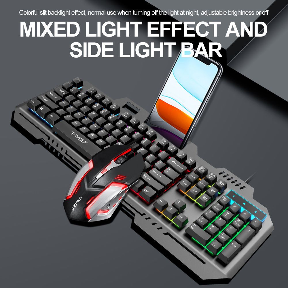T WOLF TF600 Tastiera da gioco - Gaming Keyboard Mouse Combo recensione e prezzo
